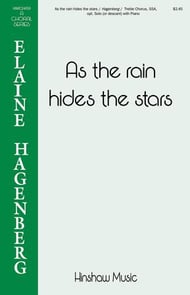 As the Rain Hides the Stars SSA choral sheet music cover Thumbnail